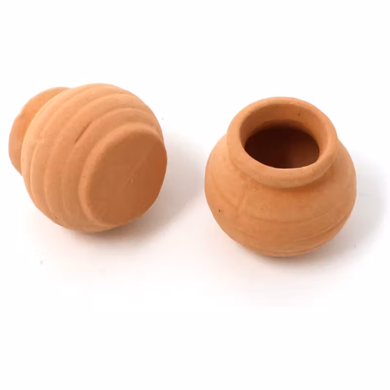Miniature Terracotta Pot – Natural Vivarium Accent